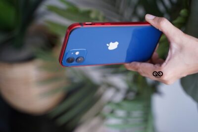 Red Fiber Bumper for iPhone 12 Mini (Bumper, not a Case)