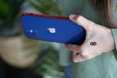 Red Fiber Bumper for iPhone 12 Mini (Bumper, not a Case)