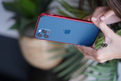 Red Fiber Bumper for iPhone 12 Pro Max (Bumper, not a Case)