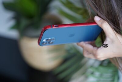 Red Fiber Bumper for iPhone 12 Pro Max (Bumper, not a Case)