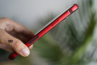 Red Fiber Bumper for iPhone 12 Pro Max (Bumper, not a Case)
