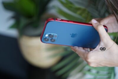 Red Fiber Bumper for iPhone 12 Pro Max (Bumper, not a Case)