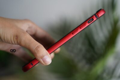 Red Fiber Bumper for iPhone 12 Pro Max (Bumper, not a Case)