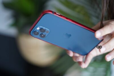 Red Fiber Bumper for iPhone 12 Pro Max (Bumper, not a Case)