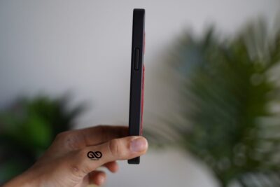 Red Black Luxury Woven Leather Case for iphone 12