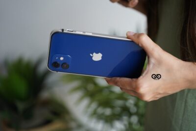 Silver Fiber Bumper for iPhone 12 (Bumper, not a Case)