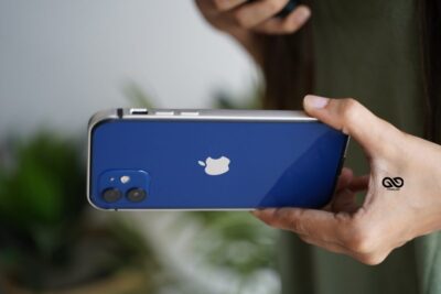 Silver Fiber Bumper for iPhone 12 (Bumper, not a Case)