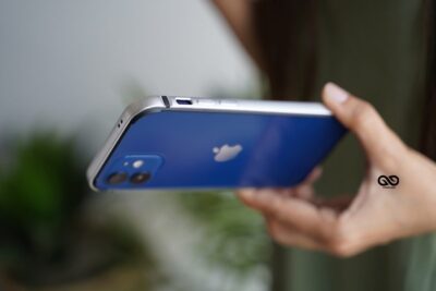 Silver Fiber Bumper for iPhone 12 (Bumper, not a Case)