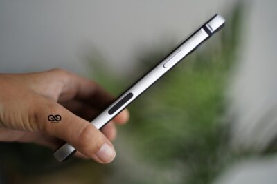 Silver Fiber Bumper for iPhone 12 (Bumper, not a Case)