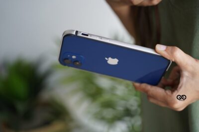 Silver Fiber Bumper for iPhone 12 (Bumper, not a Case)