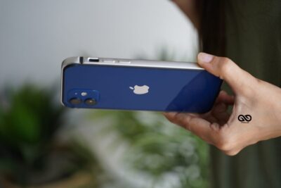 Silver Fiber Bumper for iPhone 12 (Bumper, not a Case)