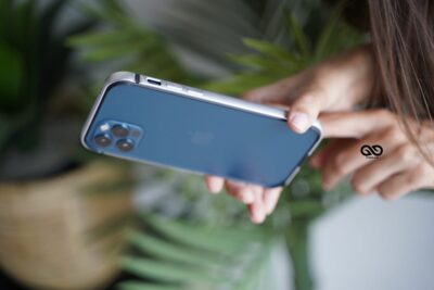 Silver Fiber Bumper for iPhone 12 Pro Max (Bumper, not a Case)