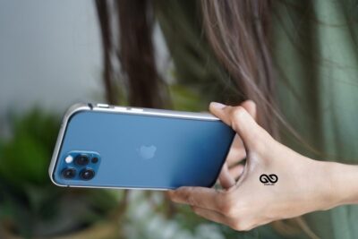 Silver Fiber Bumper for iPhone 12 Pro Max (Bumper, not a Case)