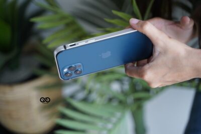 Silver Fiber Bumper for iPhone 12 Pro Max (Bumper, not a Case)