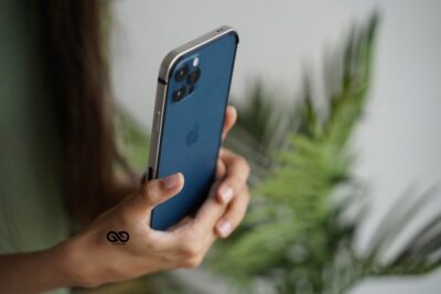 Silver Fiber Bumper for iPhone 12 Pro Max (Bumper, not a Case)