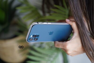 Silver Fiber Bumper for iPhone 12 Pro Max (Bumper, not a Case)