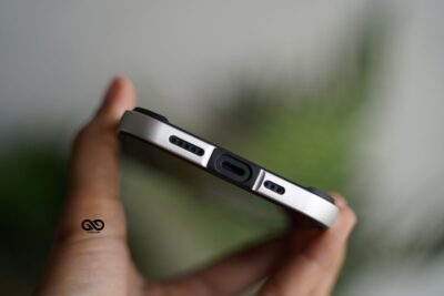 Silver Fiber Bumper for iPhone 12 Pro Max (Bumper, not a Case)