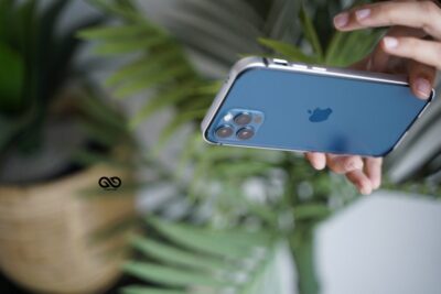 Silver Fiber Bumper for iPhone 12 Pro Max (Bumper, not a Case)