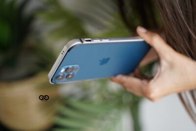 Silver Fiber Bumper for iPhone 12 Pro Max (Bumper, not a Case)