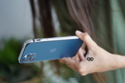 Silver Fiber Bumper for iPhone 12 Pro Max (Bumper, not a Case)