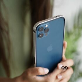 Silver Fiber Bumper for iPhone 12 Pro Max (Bumper, not a Case)