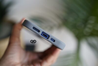 Drop Protection Yellow Grey Minimal Case for iPhone 12 Mini