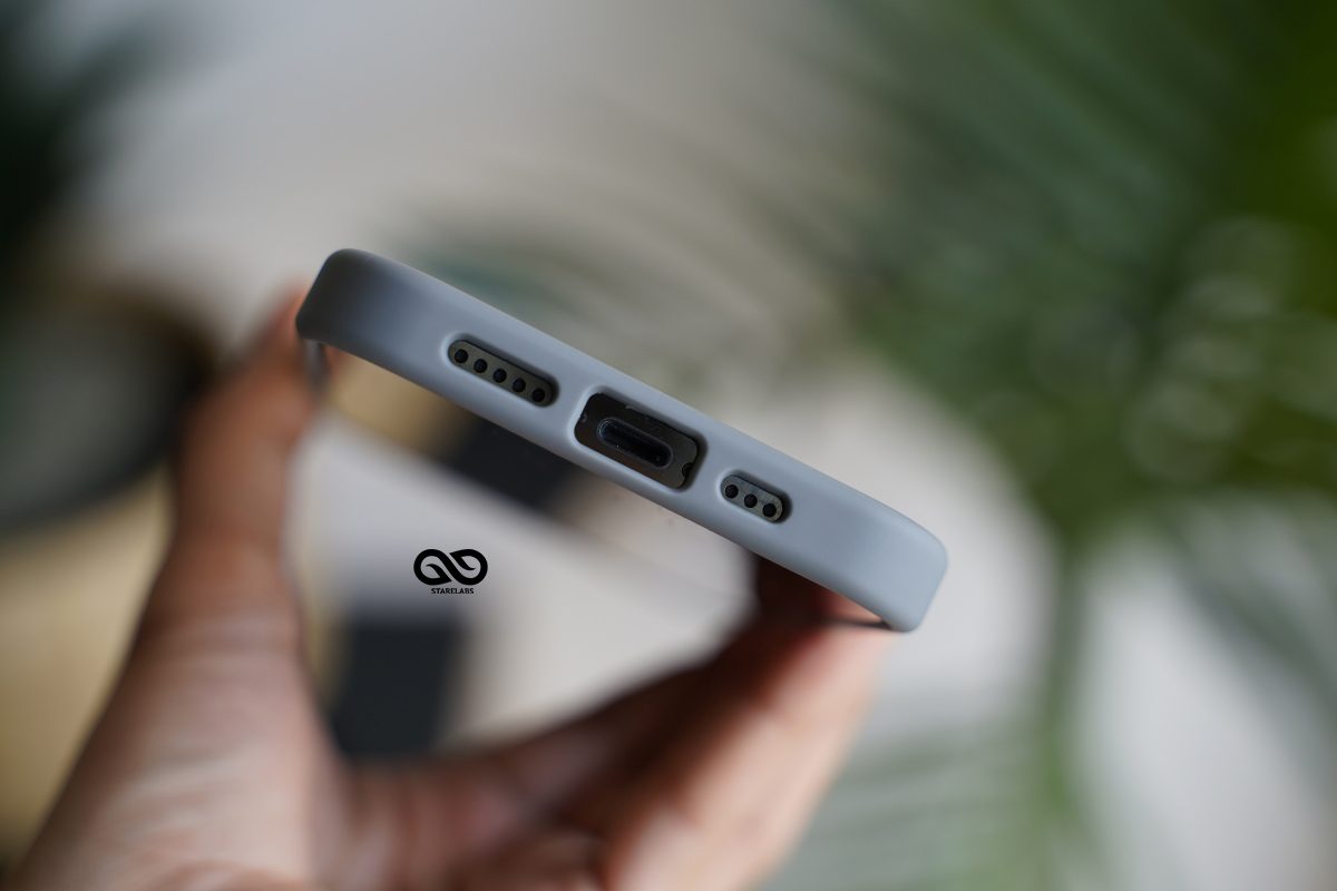 Drop Protection Yellow Grey Minimal Case for iPhone 12 Mini