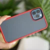 Red Drop Proof Sleek Matte Case for iPhone 12 Pro