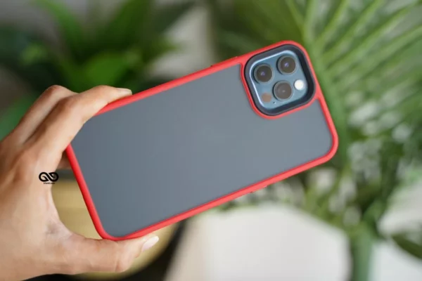 Red Drop Proof Sleek Matte Case for iPhone 12 Pro