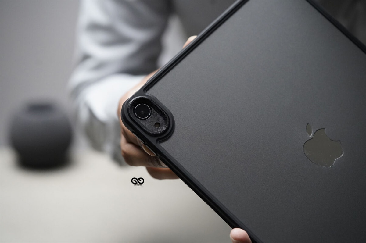 iPad Air 11th/5th/4th Gen 2025/2024/2022/2021/2020 Black Transparent Case 10.9 inch/M3,M2 Chip