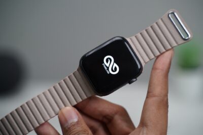 Soft Beige Magnetic Leather Loop for Apple Watch 44MM 45MM 46MM Series 4 5 6 7 8 9 10 SE SE 2 Gen