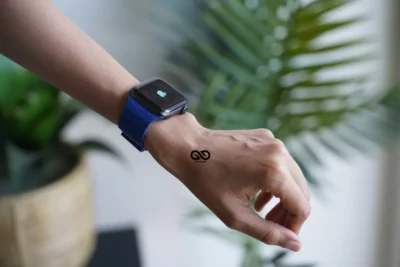 Ocean Blue Magnetic Leather Loop for Apple Watch 42MM 41MM 40MM Series 4 5 6 7 8 9 10 11 SE SE 2 Gen