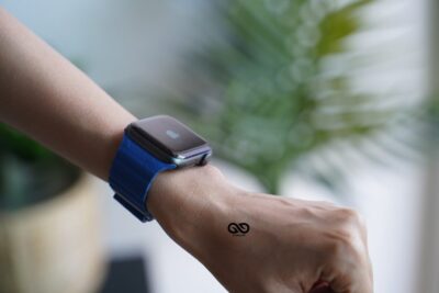 Ocean Blue Magnetic Leather Loop for Apple Watch 42MM 41MM 40MM Series 4 5 6 7 8 9 10 11 SE SE 2 Gen