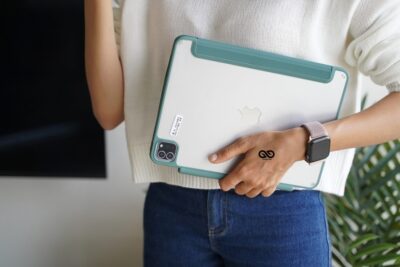 iPad Pro 2020/2018 Aqua Green Soft Silicone Flip Case 11 inch and 12.9 inch