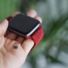 Milanese magnetic metal loop strap Red for Apple Watch 42MM 41MM 40MM Series 4 5 6 7 8 9 10 SE SE 2 Gen