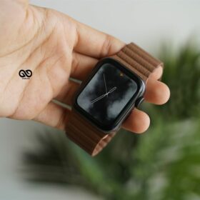 Chocolate Brown Magnetic Leather Loop for Apple Watch 44MM 45MM 46MM Series 4 5 6 7 8 9 10 11 12 SE SE2 SE3 Gen