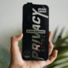 Privacy Tempered Glass with front camera shutter