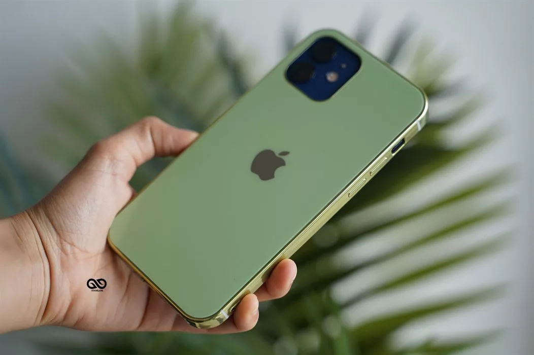 Fern Green Soft Glass Finish case for iPhone 12 1 Fern Green Soft Glass Finish case for iPhone 12