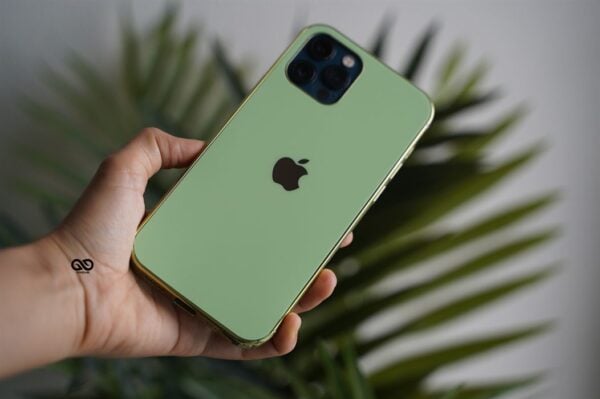 Fern Green Soft Glass Finish case for iPhone 12 Pro