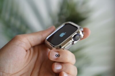 Silver Rugged Soft Flexible Bumper for Apple Watch for 44mm Series 4 5 6 SE