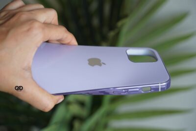 Purple Soft Glass Finish case for iPhone 12 16 Purple Soft Glass Finish case for iPhone 12