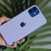 Purple Soft Glass Finish case for iPhone 12