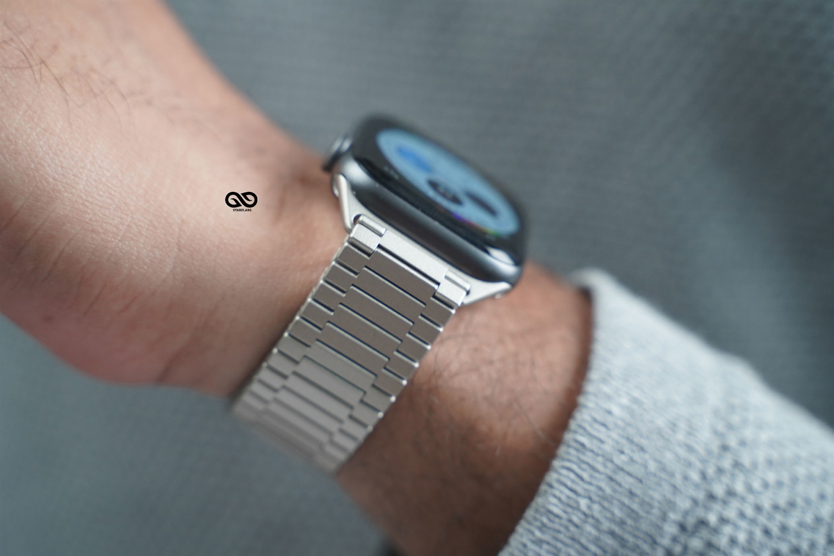 Stainless Steel Silver Belt For Apple Watch 44MM 45MM 46MM Series 4 5 6 7 8 9 10 11 12 SE SE2 SE3 Gen 5 Stainless Steel Silver Belt For Apple Watch 44MM 45MM 46MM Series 4 5 6 7 8 9 10 11 12 SE SE2 SE3 Gen - Image 5