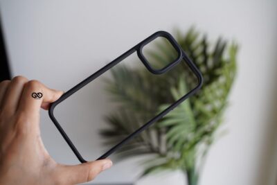 Black Transparent Drop Proof Sleek Case for iPhone 12 Mini