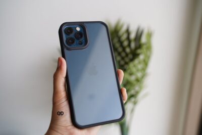 Black Transparent Drop Proof Sleek Case for iPhone 12 Pro Max