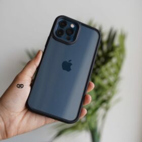 Black Transparent Drop Proof Sleek Case for iPhone 12 Pro Max