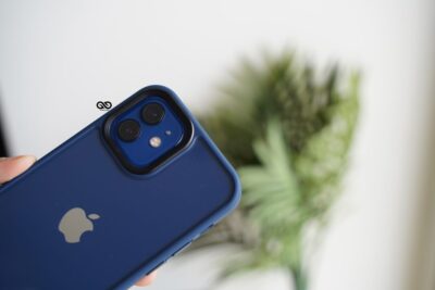 Blue Transparent Drop Proof Sleek Case for iPhone12 Mini 12 Blue Transparent Drop Proof Sleek Case for iPhone12 Mini