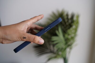 Blue Transparent Drop Proof Sleek Case for iPhone 12 Pro