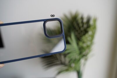 Blue Transparent Drop Proof Sleek Case for iPhone 12 Pro