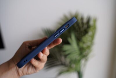 Blue Transparent Drop Proof Sleek Case for iPhone 12 Pro